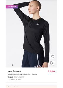 🇹🇭 New Balance Black Round Neck