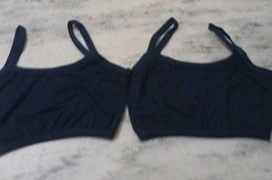 Navy Blue Sports Bras - Pack of 2