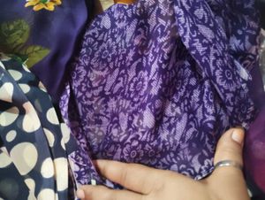 Vibrant Floral Print Saree