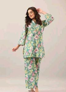 Floral Print Kurta Set