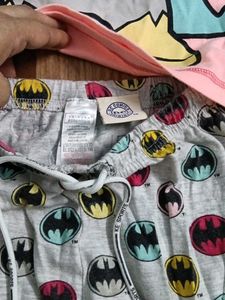 Cute Pink Batman T-Shirt for Toddlers