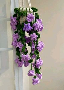 Floral Crochet plant decor