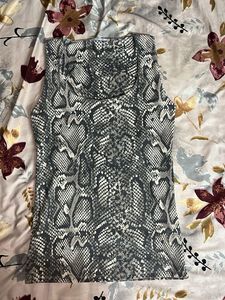 Snakeskin Print Sleeveless Top