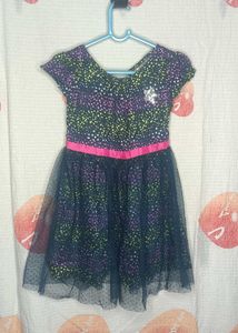 Star Print girl frock