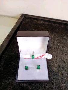 Earrings And Pandel Pure Silver 925 (Wt: 3.450gm)
