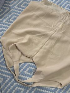 Elegant Beige Sleeveless Top