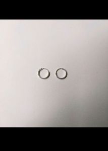 925 Silver Ear Hoops, Earings, बाली. 1 Pair