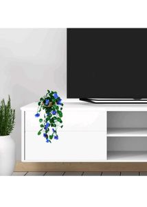 Hanging Artificial Blue Flower Plant set of 1