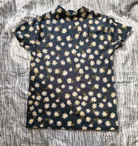 new korean black pintrety top