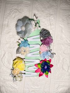 🔥 MEGA SALE OFFER 🔥Floral fabric hair clips