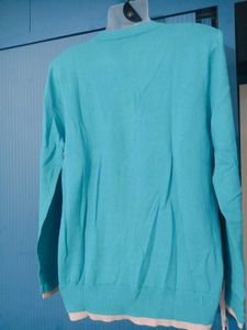Teal V-Neck Cardigan