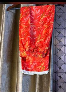 Vibrant Floral Kurta Set with Embellishments
