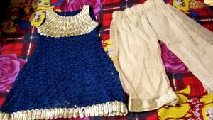 Cute Blue & Gold Kids Outfit