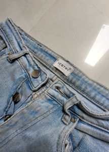 High Waisted Wide Leg Light Wash Jeans