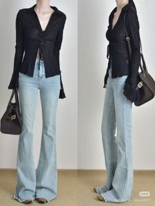 Zara Black Tie-Front Blouse