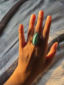 Oval Turquoise Statement Ring