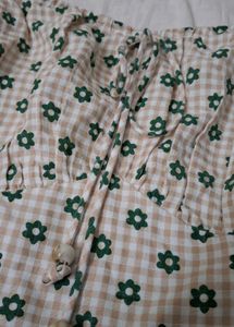 Cute Floral Print Cropped Top