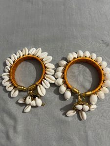 Boho Cowrie Shell Bangles (