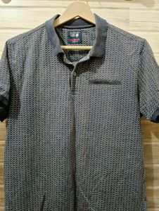 Men's Stylish Printed Polo Shirt