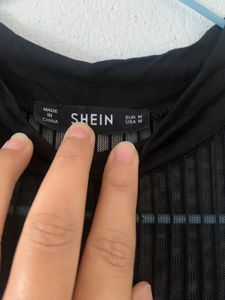 Sheer Shein Black Top