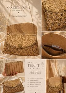 Elegant Beaded Party Clutch