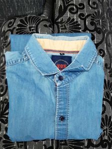 Men's Blue Denim Shirt
