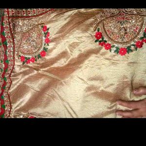 Designer Embroidered Saree with Blouse
