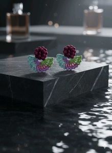 Multicolour Handmade Crochet Flower Earrings