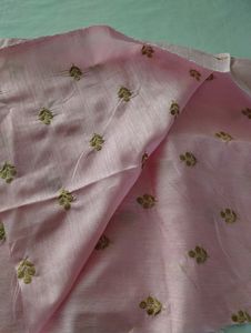 Pink Embroidery Unstitched Material (Women)