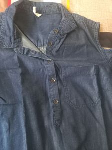 Beautiful  Half Shoulder Denim Outfit