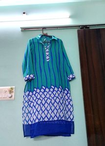 Vibrant Sea-Green Kurta