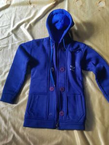 Adidas Blue Hooded Jacket
