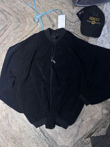 Stylish Black Bomber Jacket