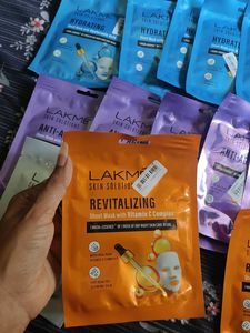 lakme skin solution sheet mask pack of 13