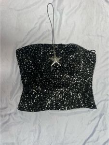 Sparkling Sequin Strapless corset Top