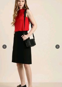 Sleeveless Mock Neck Top