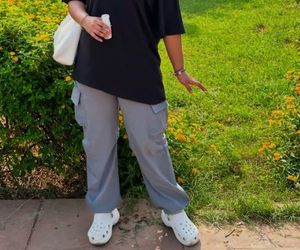 Grey Cargo Pants