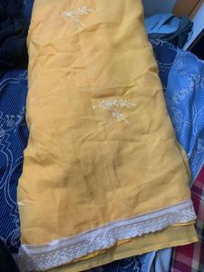 Beautiful Yellow Saree