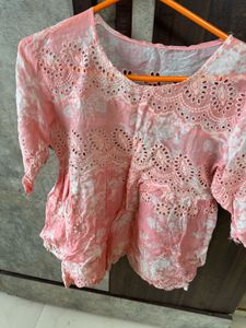 Pink Floral Top