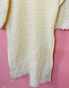 Sale ❗️Yellow Chikankari Kurti