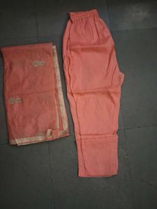 Elegant Peach Embroidered Kurta