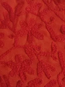 Beautiful Red Chikankari Kurta