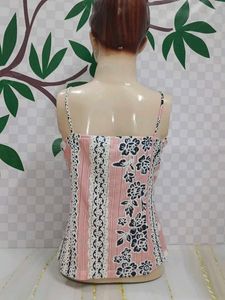(800)Lace Trim Cami Top