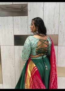 Stunning Teal &amp; Pink Lehenga Choli
