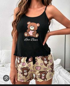 Cute Love Bear Pajama Set