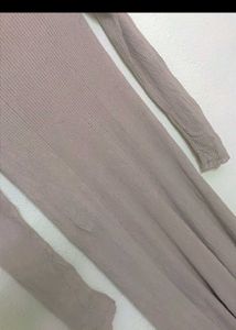 H&amp;M Ribbed Tie Back Maxi dress 👗🤍
