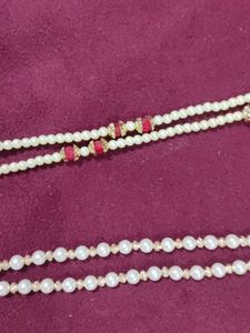 set of two Pearl Beaded Necklace