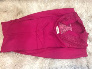 Pink Lace Detail Top