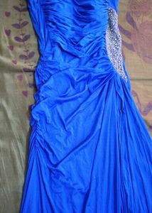 Royal Blue Ruched Gown