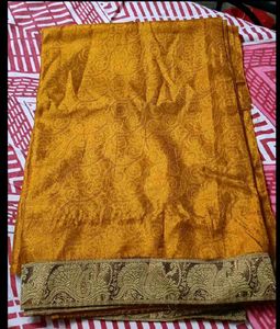 Beautiful Mustard Yellow Saree